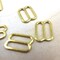 1 Dozen 1/2" Gold Strap Adjuster Slider for Bras Swimwear Lingerie Sewing Supplies